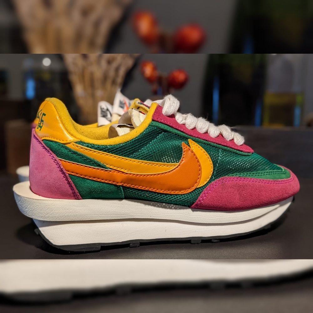 Nike Sacai Pine Green Clay Orange LD Waffle BV0073-301 Size 6.5 - Women's Size 8